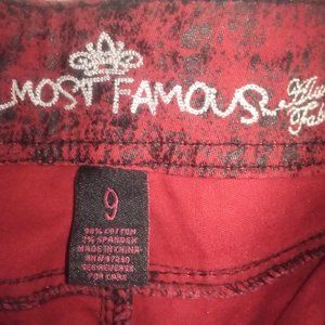 Almost Famous Red&Black jeans